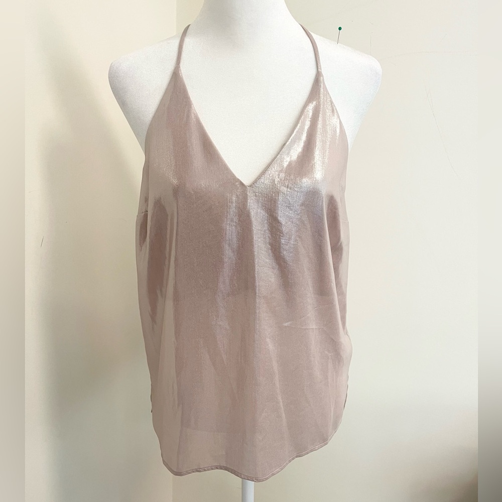Shimmering Topshop liquid metallic tank top!